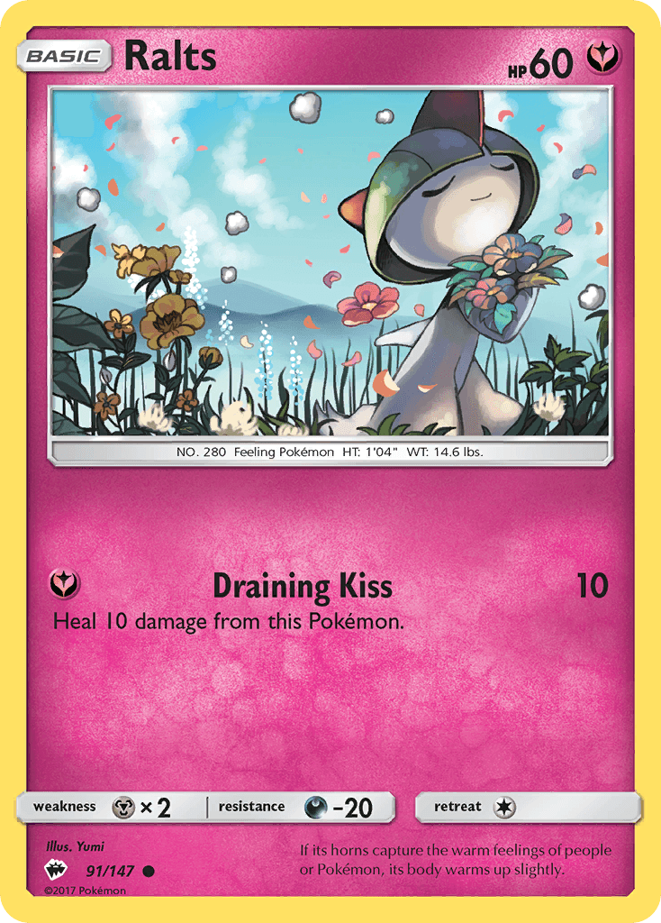 Ralts — SM - Burning Shadows Pokémon TCG card by Yumi