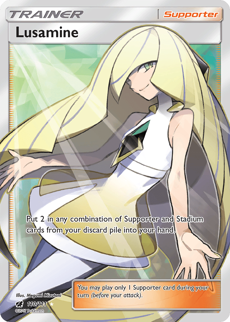 Lusamine (Full Art) — Pokémon TCG card
