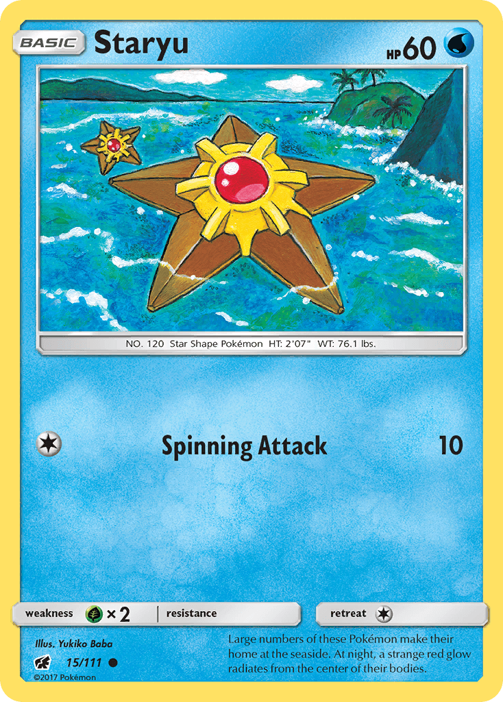 Staryu — SM - Crimson Invasion Pokémon TCG card by Yukiko Baba