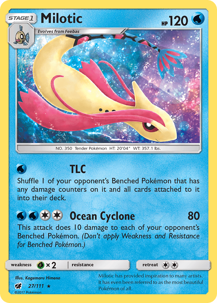Milotic — SM - Crimson Invasion Pokémon TCG card by Kagemaru Himeno