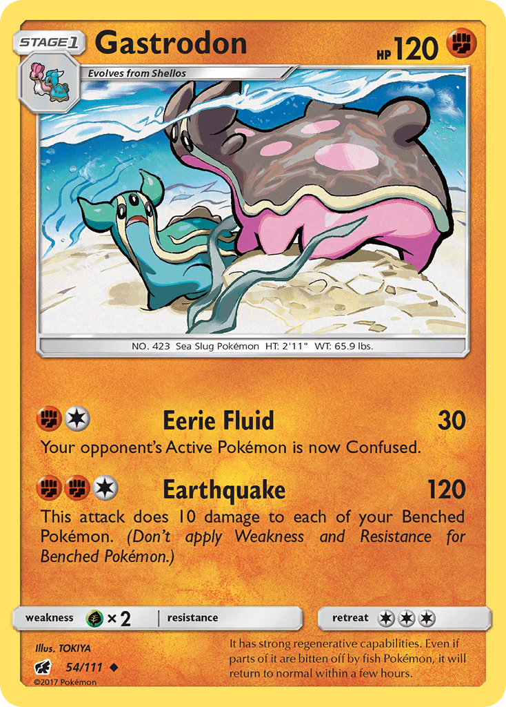 Gastrodon — SM - Crimson Invasion Pokémon TCG card by TOKIYA