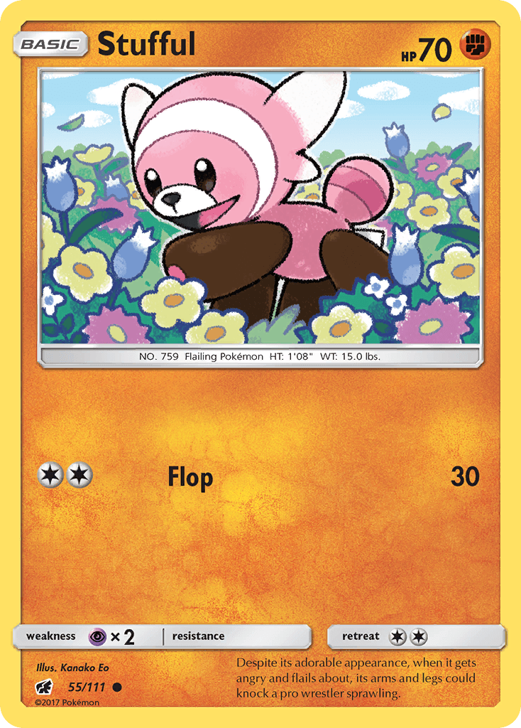 Stufful — SM - Crimson Invasion Pokémon TCG card by Kanako Eo