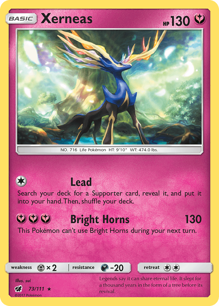 Xerneas — SM - Crimson Invasion Pokémon TCG card by sui