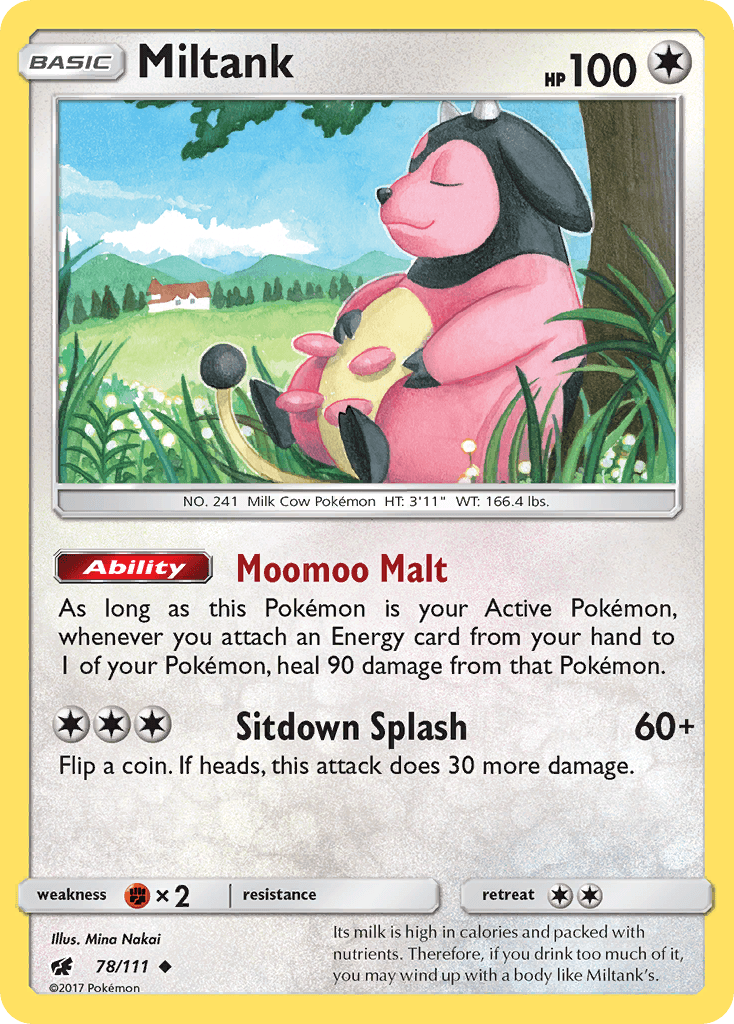 Miltank — SM - Crimson Invasion Pokémon TCG card by Mina Nakai