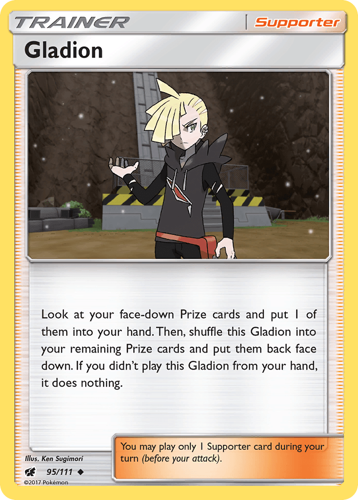 Gladion — SM - Crimson Invasion Pokémon TCG card by Ken Sugimori