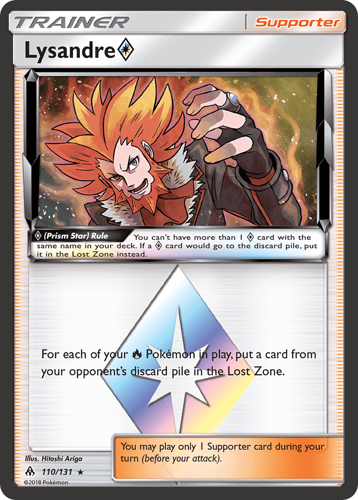 Lysandre ◇ — SM - Forbidden Light Pokémon TCG card by Hitoshi Ariga