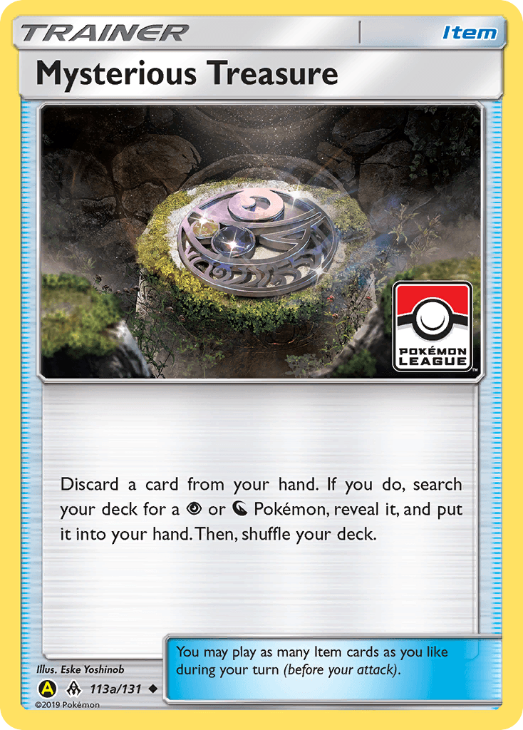 Mysterious Treasure — SM - Forbidden Light Pokémon TCG card by Eske Yoshinob