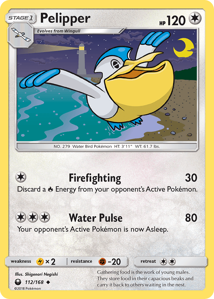Pelipper — SM - Celestial Storm Pokémon TCG card by Shigenori Negishi
