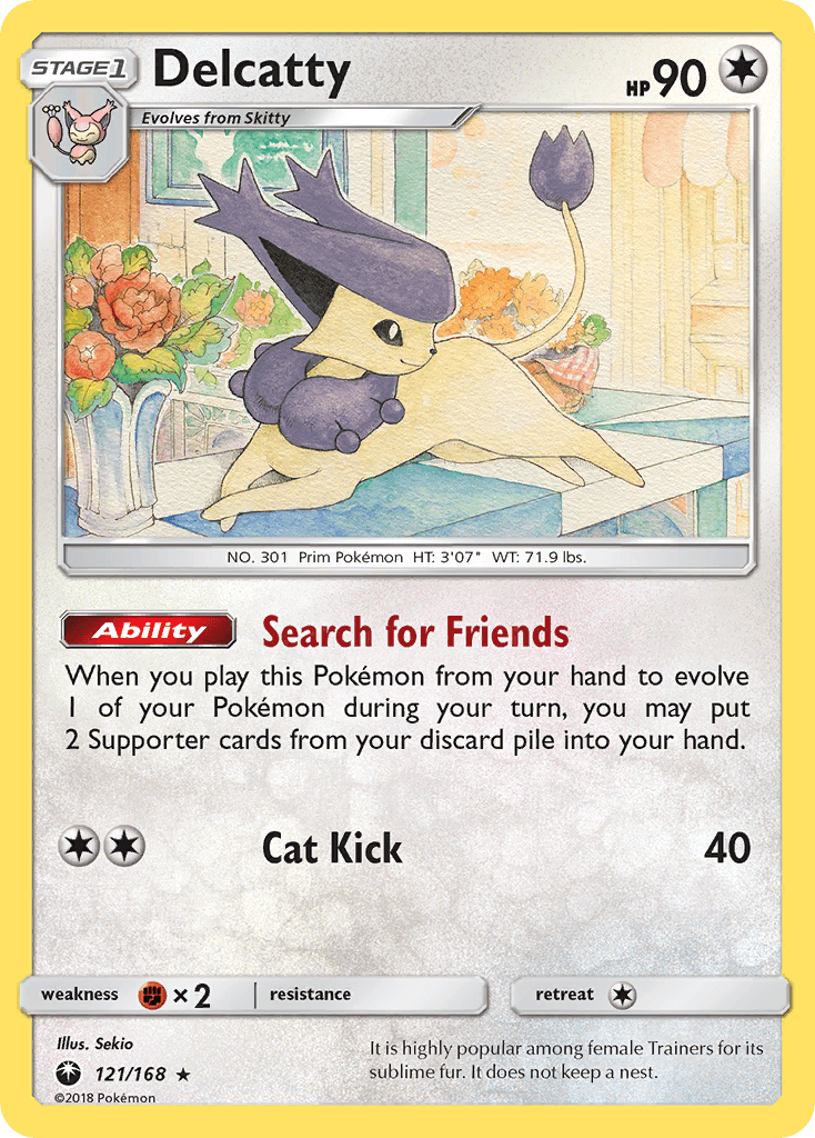 Delcatty — SM - Celestial Storm Pokémon TCG card by Sekio