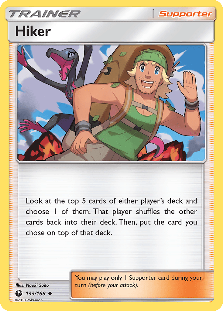 Hiker — SM - Celestial Storm Pokémon TCG card by Naoki Saito
