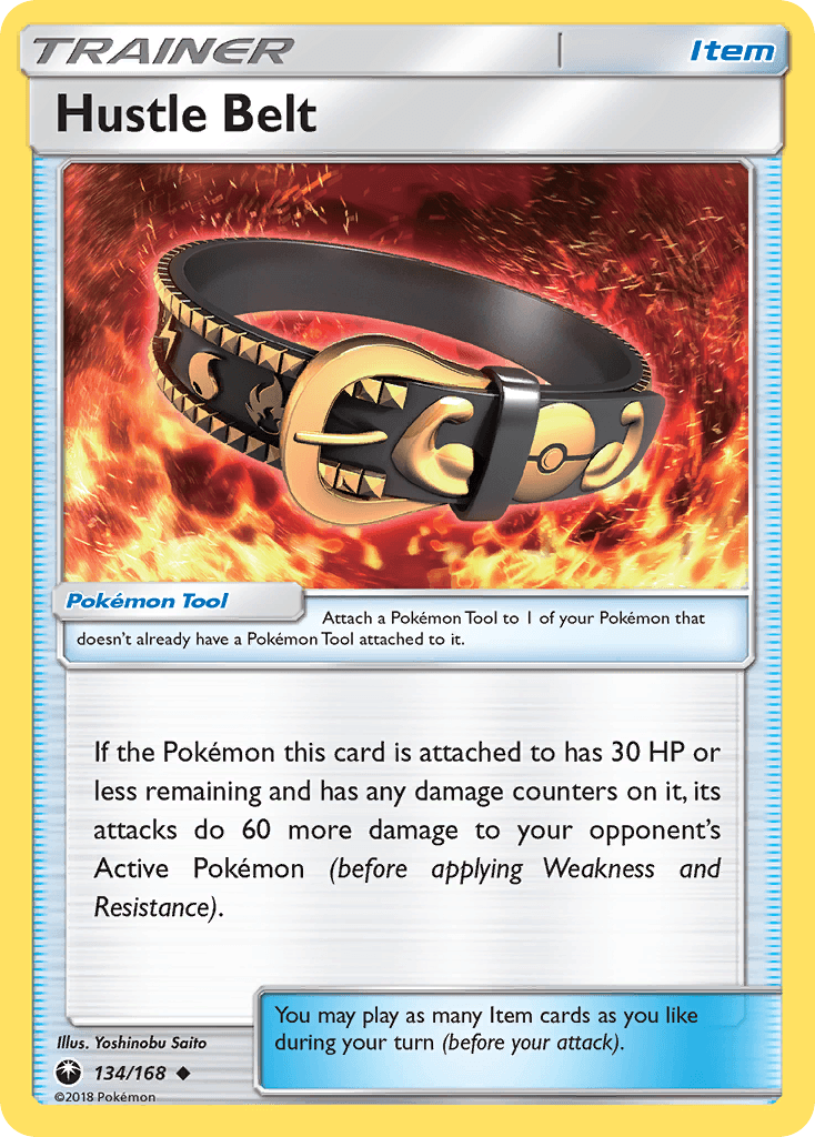 Hustle Belt — SM - Celestial Storm Pokémon TCG card by Yoshinobu Saito