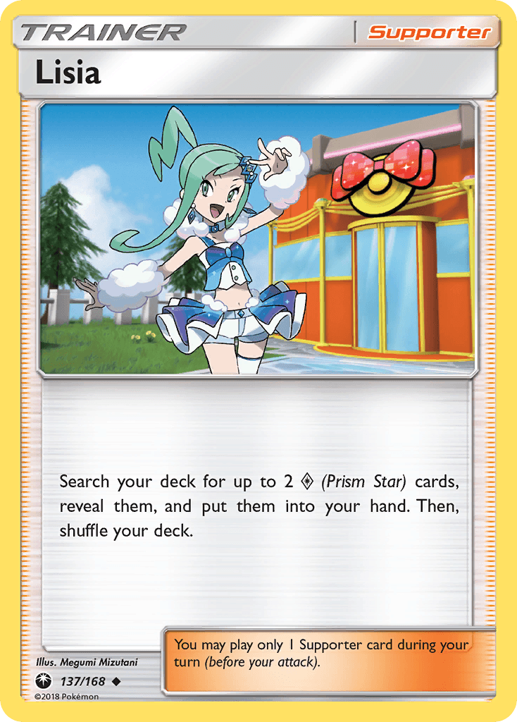 Lisia — SM - Celestial Storm Pokémon TCG card by Megumi Mizutani