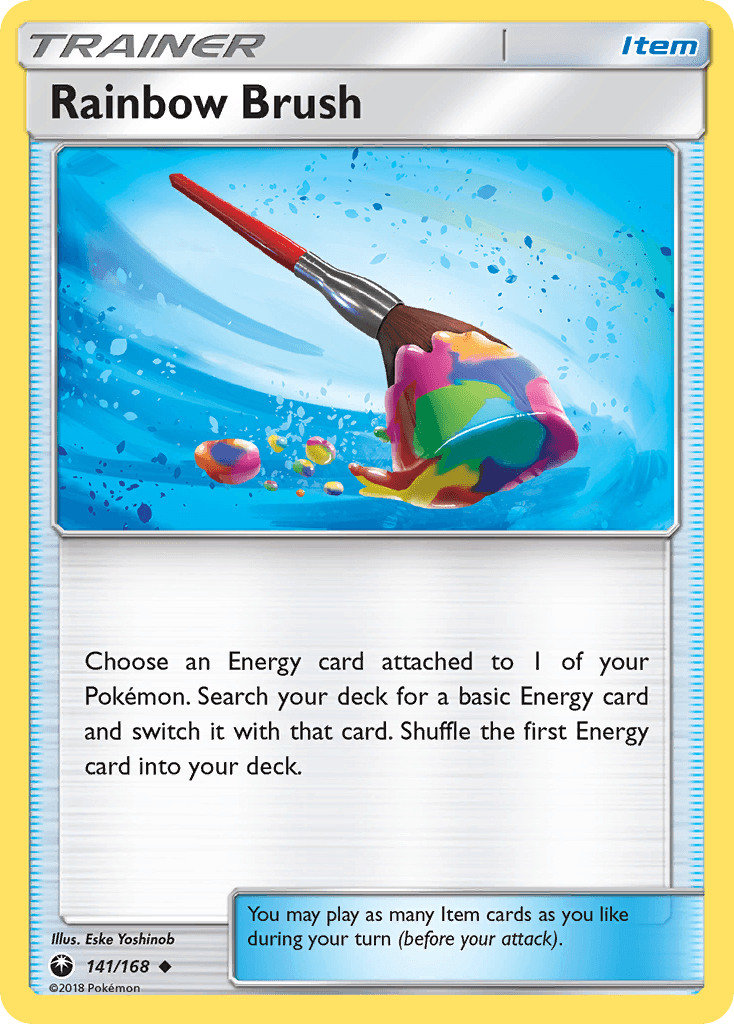 Rainbow Brush — SM - Celestial Storm Pokémon TCG card by Eske Yoshinob