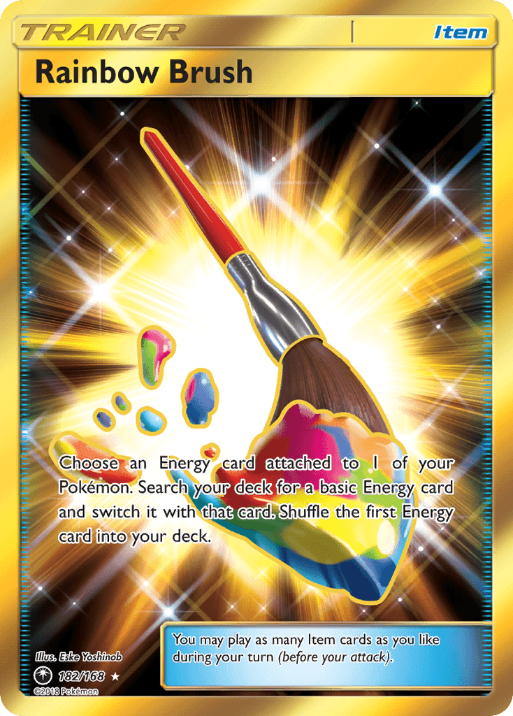 Rainbow Brush — SM - Celestial Storm Pokémon TCG card by Eske Yoshinob