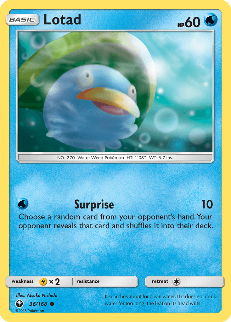 Lotad — SM - Celestial Storm Pokémon TCG card by Atsuko Nishida