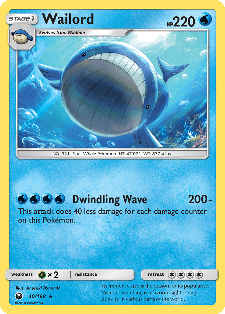 Wailord — SM - Celestial Storm Pokémon TCG card by Anesaki Dynamic