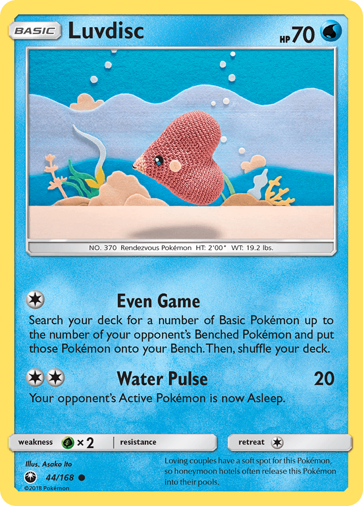 Luvdisc — SM - Celestial Storm Pokémon TCG card by Asako Ito