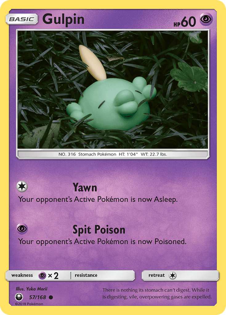 Gulpin — SM - Celestial Storm Pokémon TCG card by Yuka Morii