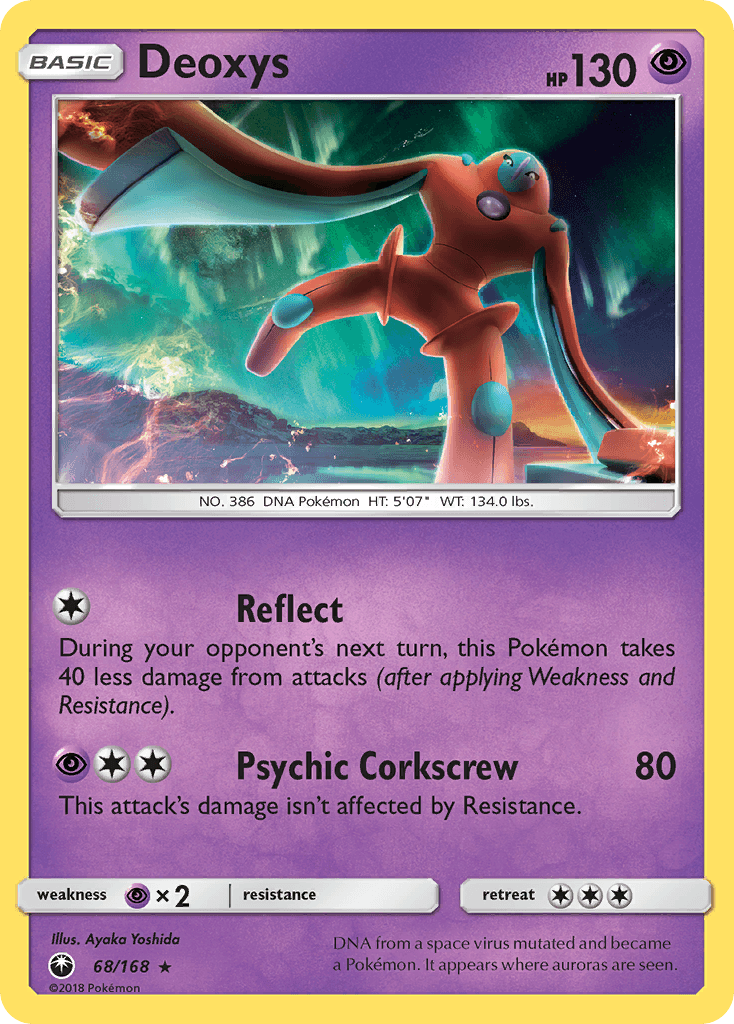 Deoxys (68) — SM - Celestial Storm Pokémon TCG card by Ayaka Yoshida