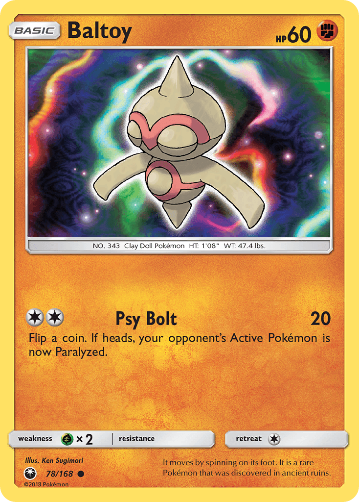Baltoy — SM - Celestial Storm Pokémon TCG card by Ken Sugimori