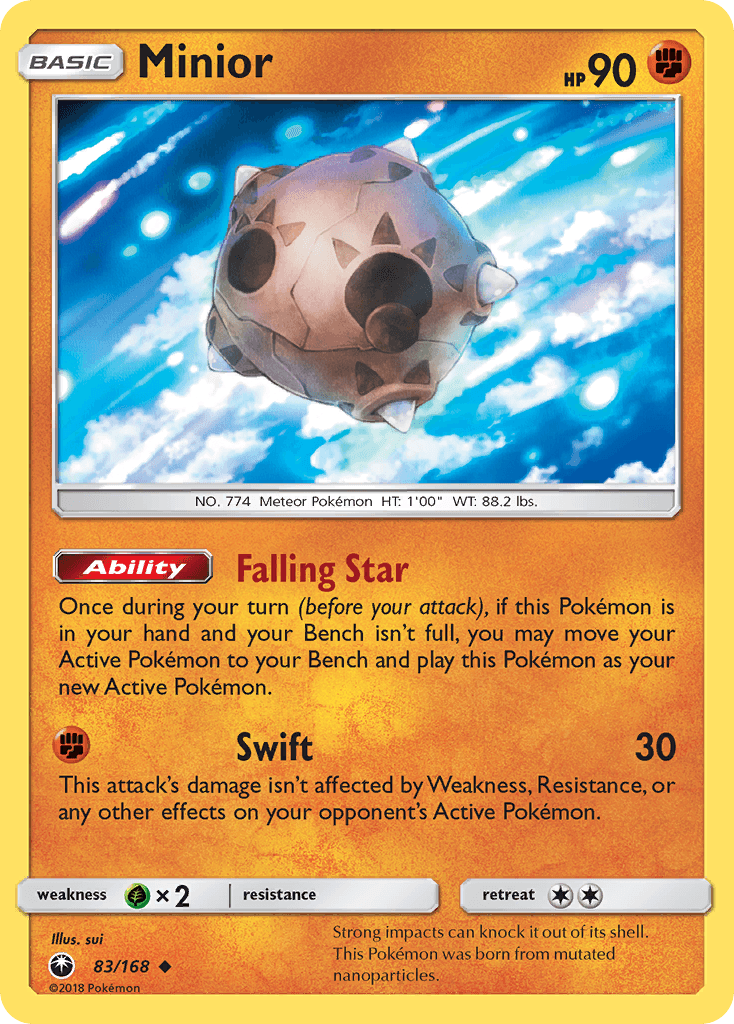 Minior — SM - Celestial Storm Pokémon TCG card by sui