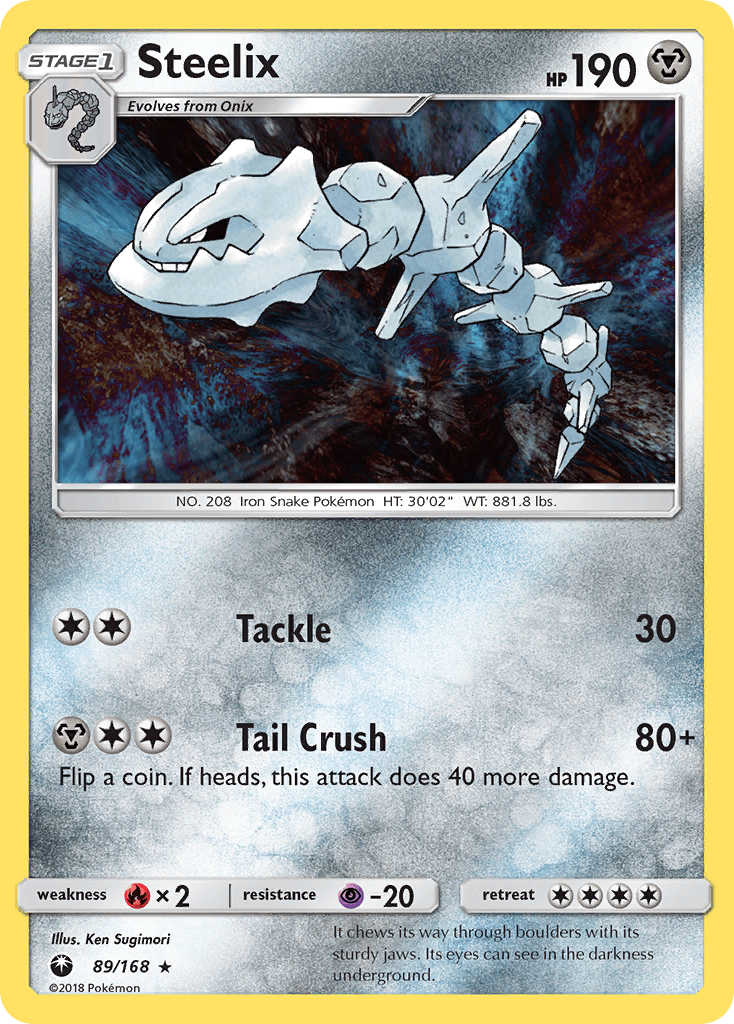 Steelix — SM - Celestial Storm Pokémon TCG card by Ken Sugimori