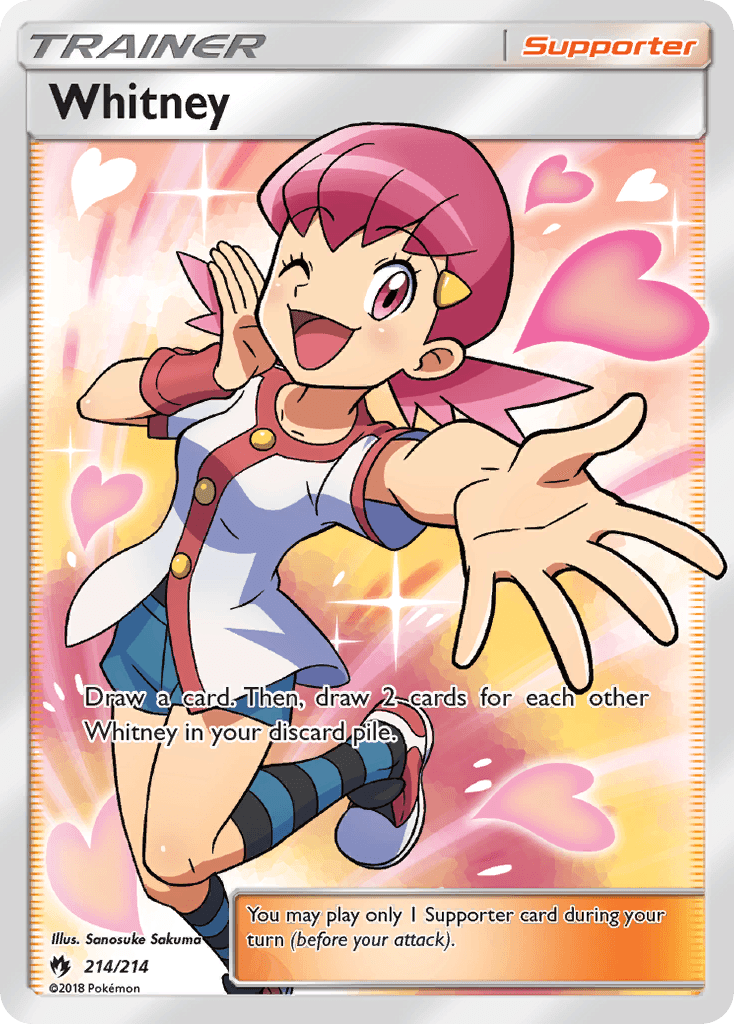 Whitney — SM - Lost Thunder Pokémon TCG card by Sanosuke Sakuma