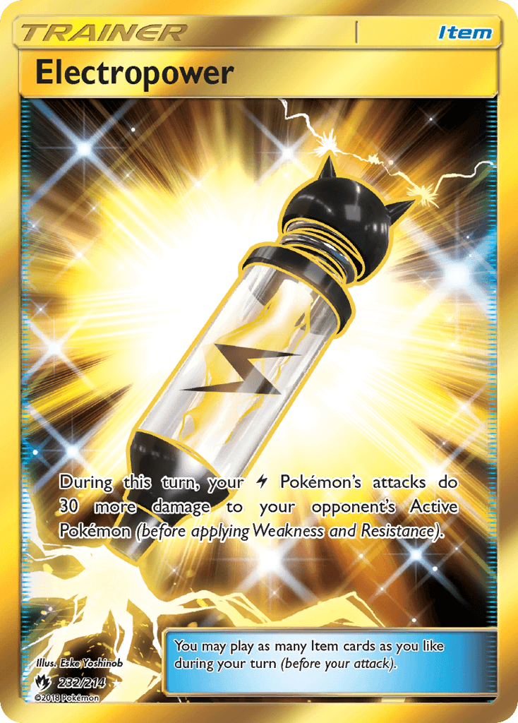 Electropower — SM - Lost Thunder Pokémon TCG card by Eske Yoshinob