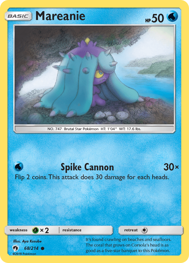 Mareanie — SM - Lost Thunder Pokémon TCG card by Aya Kusube