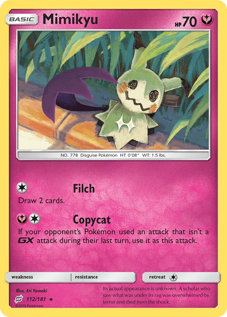 Mimikyu — SM - Team Up Pokémon TCG card by Eri Yamaki