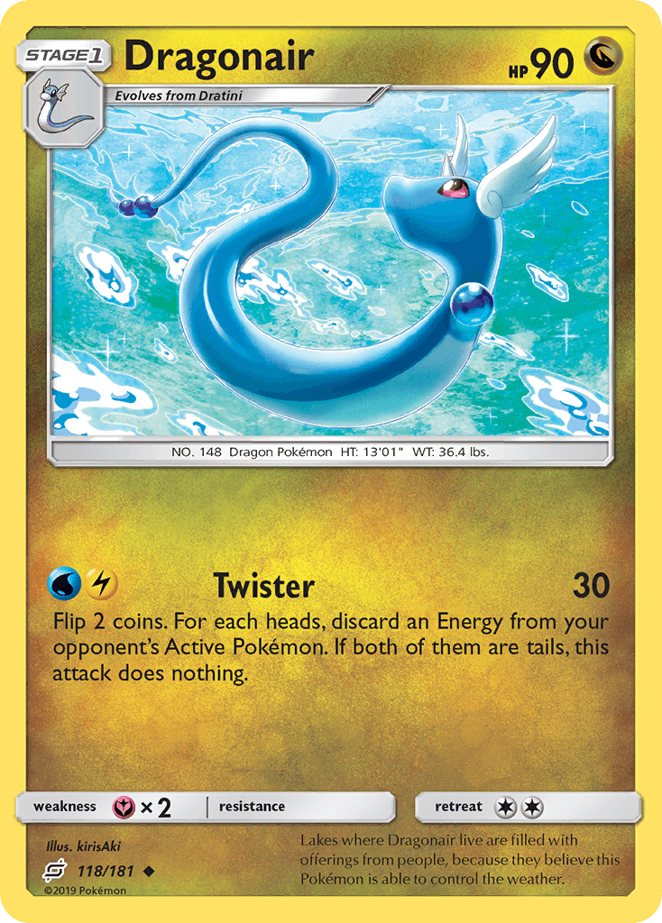 Dragonair — SM - Team Up Pokémon TCG card by kirisAki