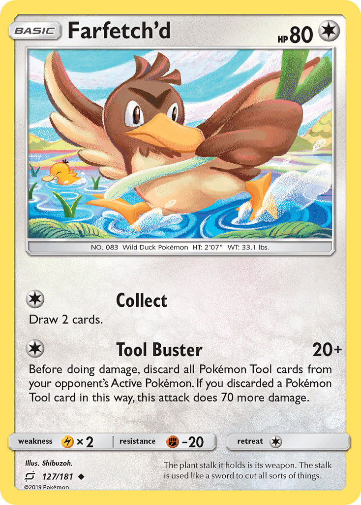 Farfetch'd — SM - Team Up Pokémon TCG card by Shibuzoh.