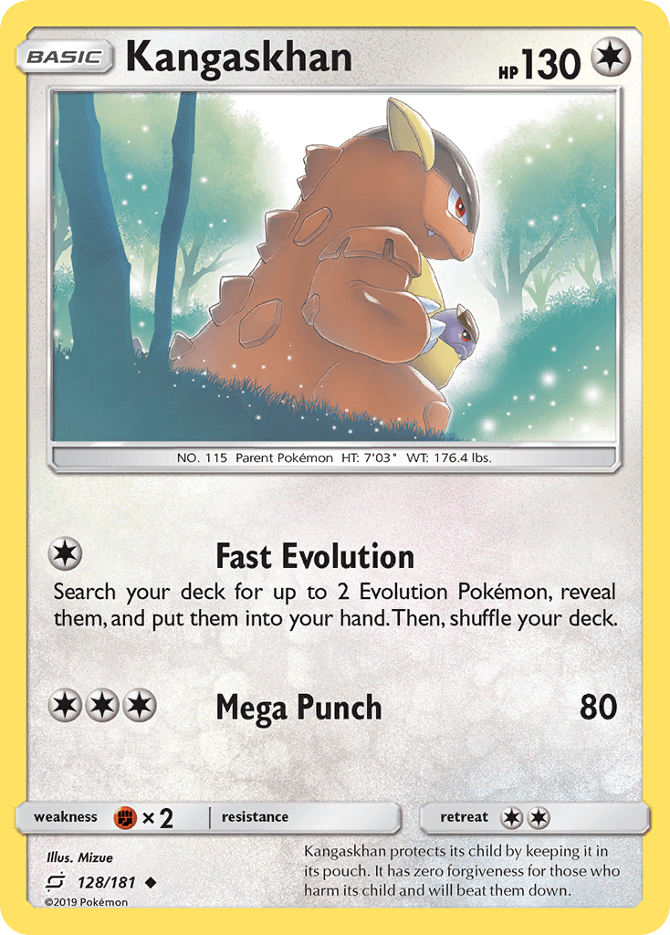 Kangaskhan — SM - Team Up Pokémon TCG card by Mizue
