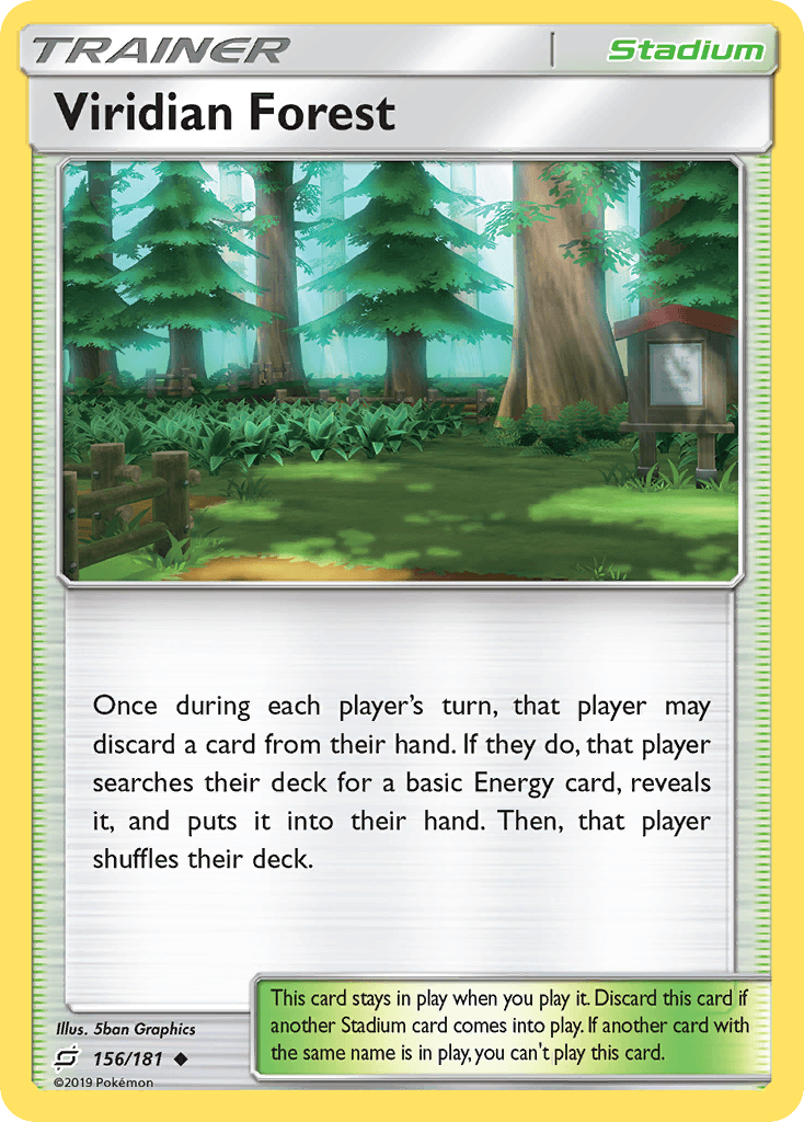 Viridian Forest — SM - Team Up Pokémon TCG card by 5ban Graphics