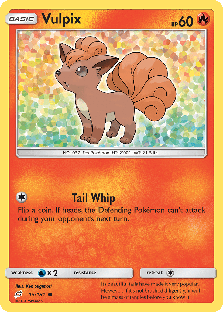 Vulpix — SM - Team Up Pokémon TCG card by Ken Sugimori