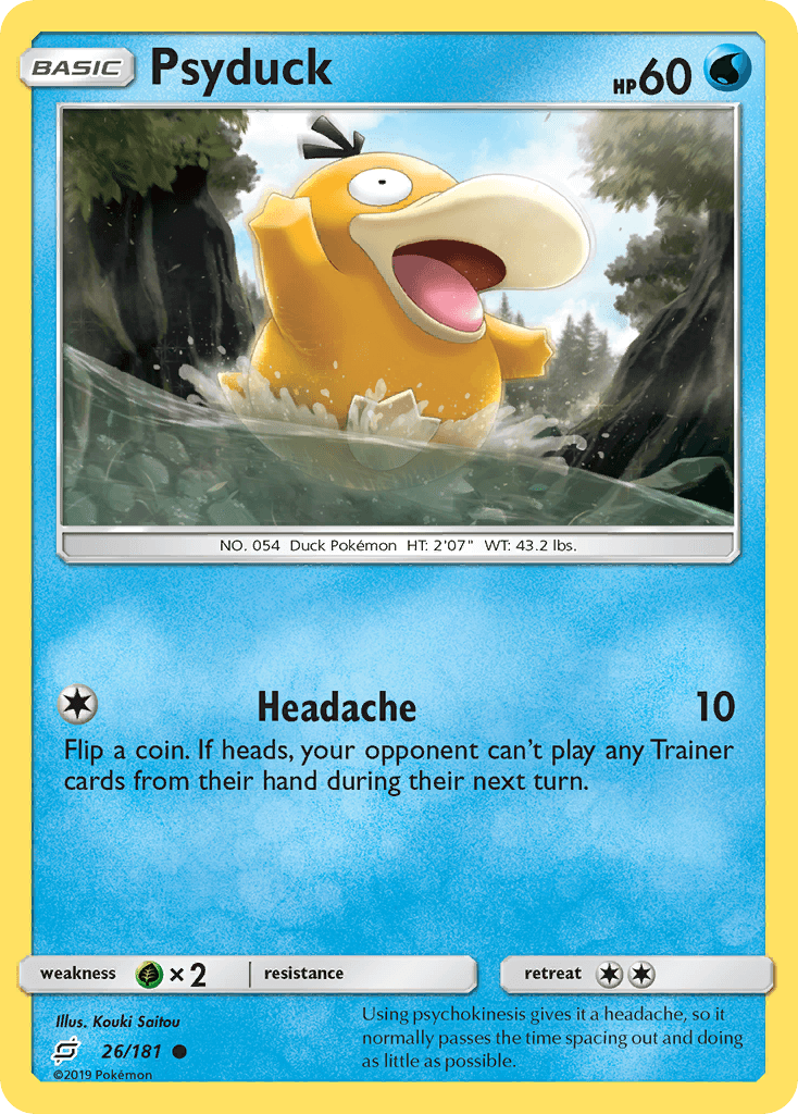 Psyduck — SM - Team Up Pokémon TCG card by Kouki Saitou