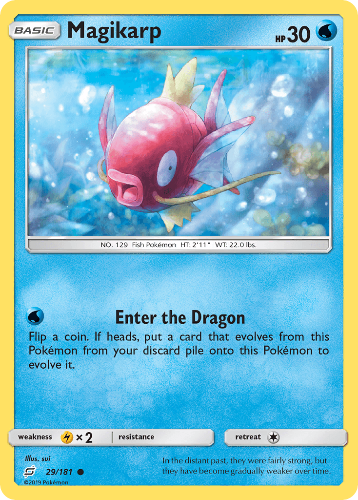 Magikarp — SM - Team Up Pokémon TCG card by sui