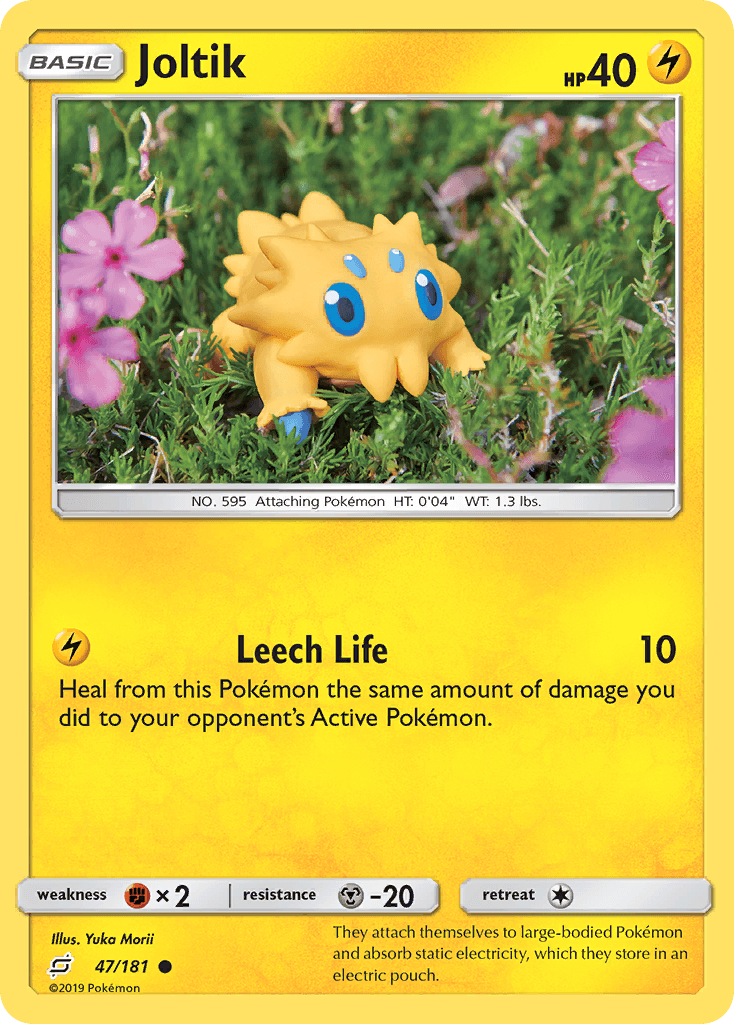 Joltik — SM - Team Up Pokémon TCG card by Yuka Morii