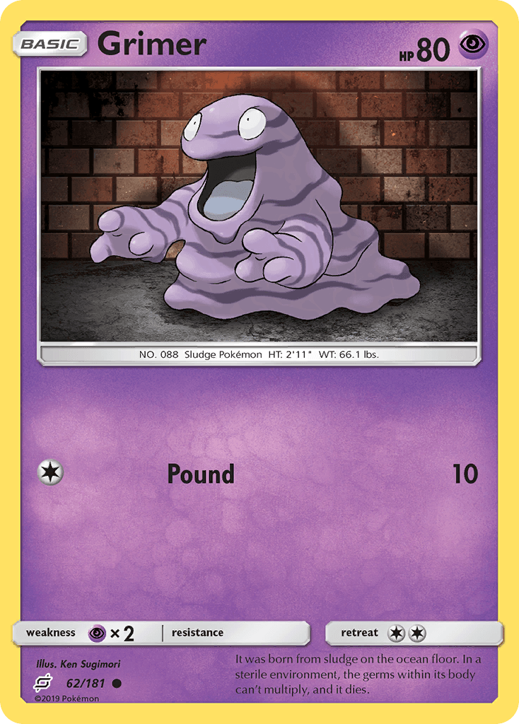 Grimer — SM - Team Up Pokémon TCG card by Ken Sugimori