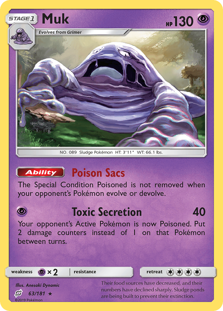 Muk — SM - Team Up Pokémon TCG card by Anesaki Dynamic
