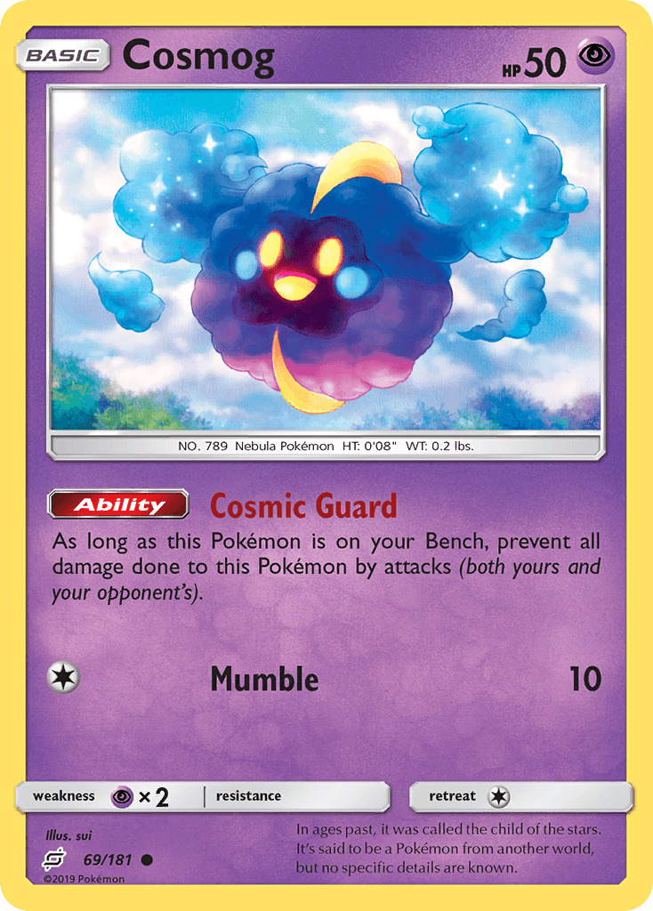 Cosmog — SM - Team Up Pokémon TCG card by sui
