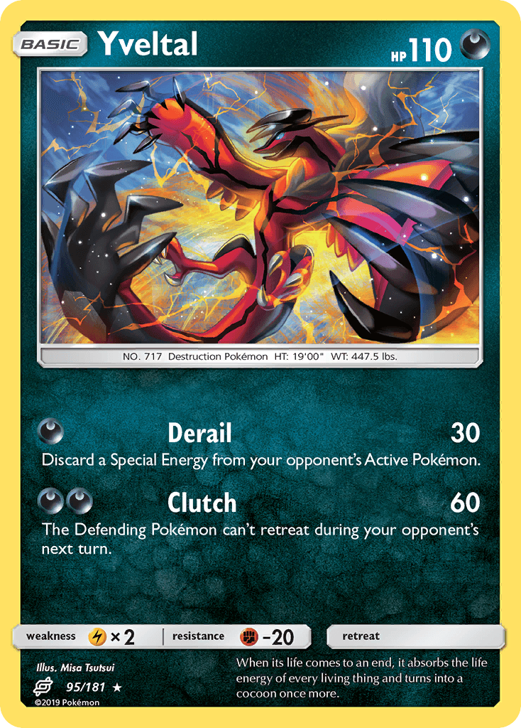 Yveltal — SM - Team Up Pokémon TCG card by Misa Tsutsui