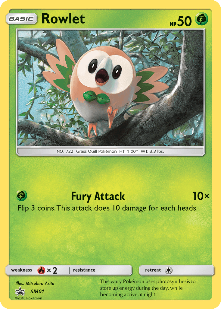 Rowlet — Pokémon TCG card