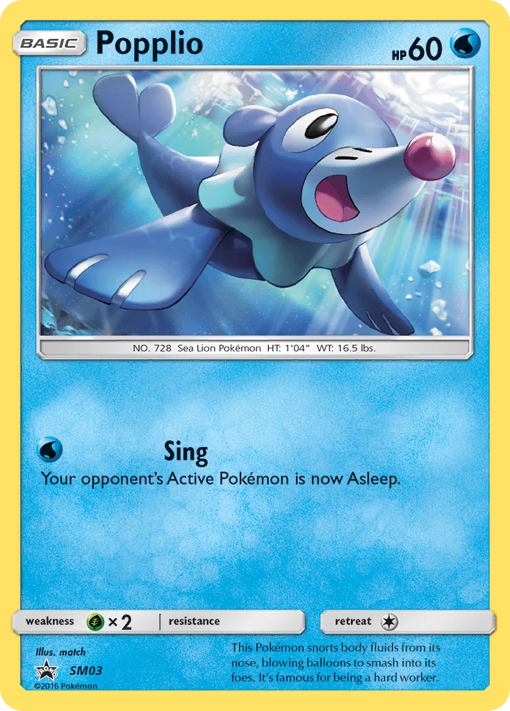 Popplio — First Partner Pack Pokémon TCG card by match