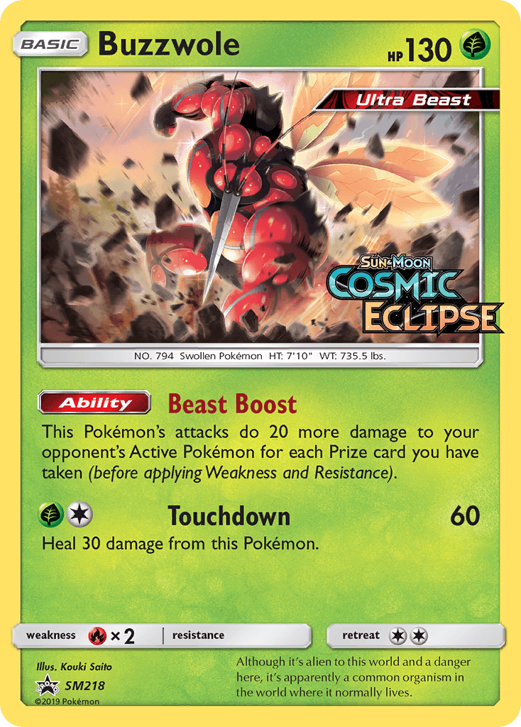 Buzzwole — SM Black Star Promos Pokémon TCG card by Kouki Saitou