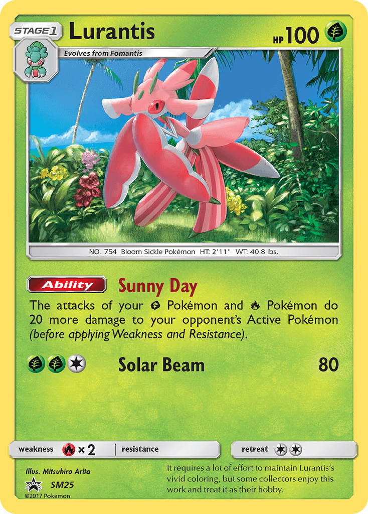 Lurantis — SM Black Star Promos Pokémon TCG card by Mitsuhiro Arita