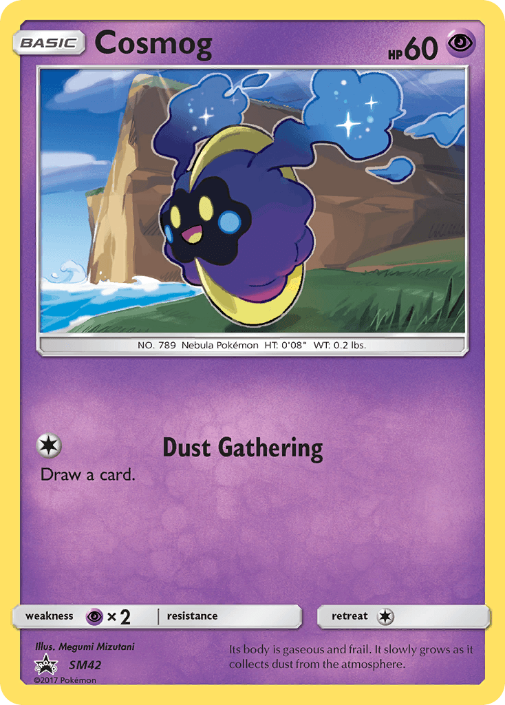 Cosmog — SM Black Star Promos Pokémon TCG card by Megumi Mizutani