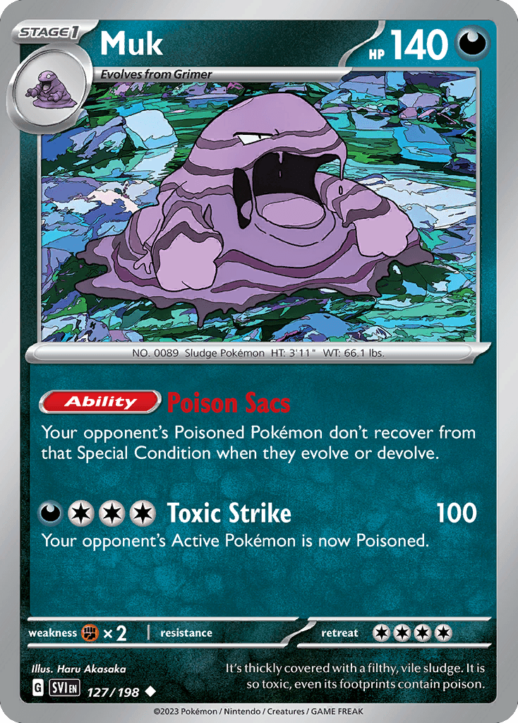 Muk — Prize Pack Series Cards Pokémon TCG card by Haru Akasaka