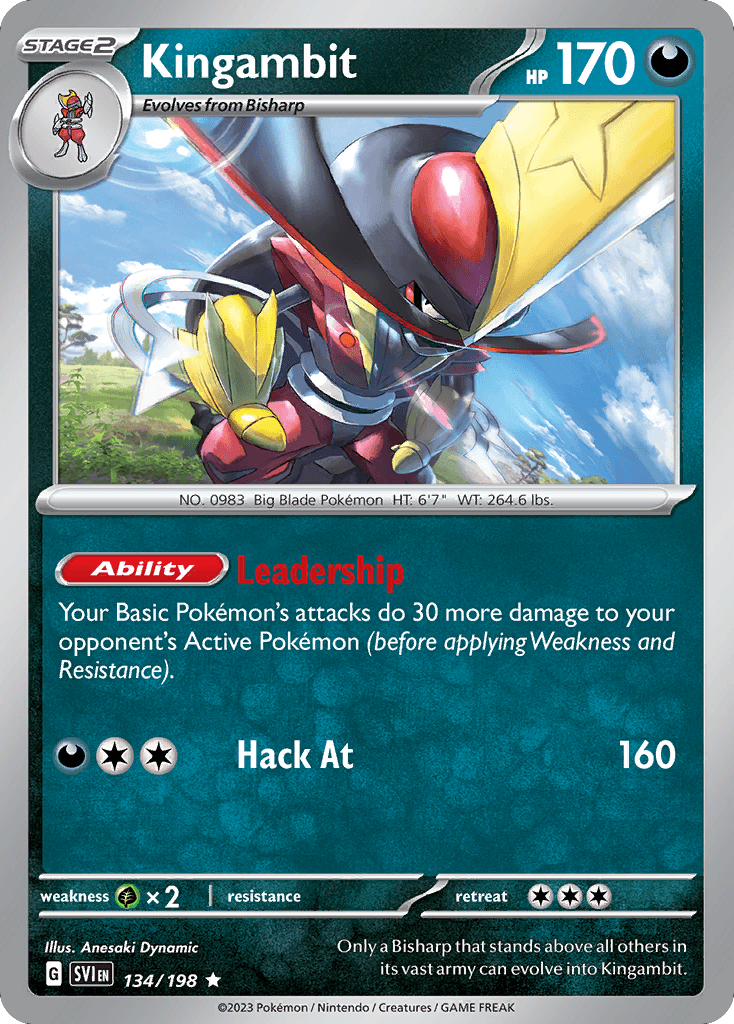 Kingambit — Prize Pack Series Cards Pokémon TCG card by Anesaki Dynamic