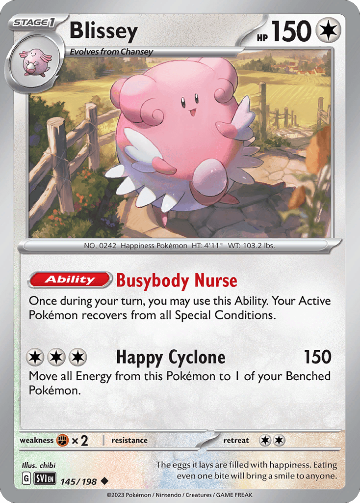 Blissey — SV01: Scarlet & Violet Base Set Pokémon TCG card by chibi